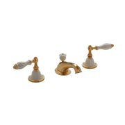 Sherle Wagner Scalloped Ceramic Empire Lever Handles Bathroom Faucet