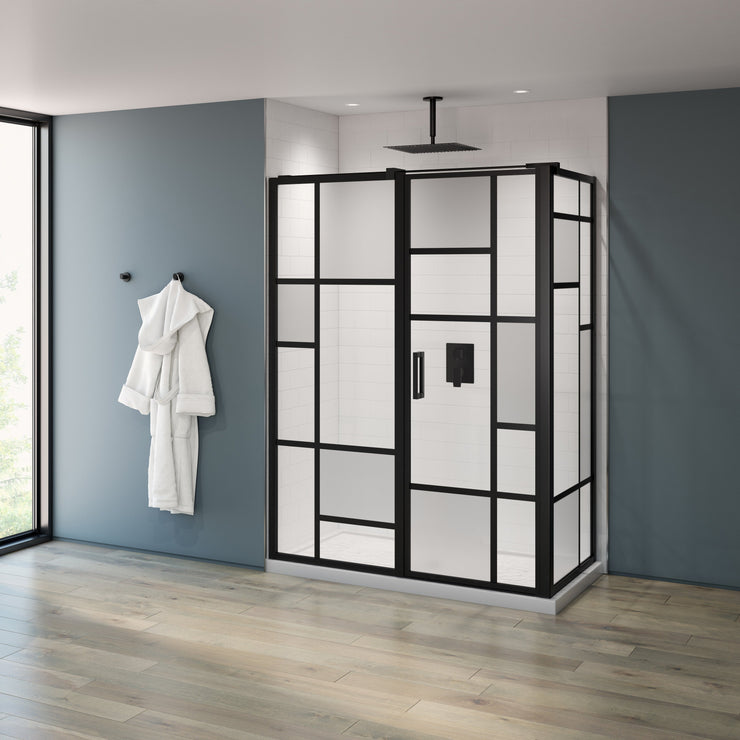 Fleurco Caro Pivot Shower Door Two-Sided