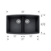 Blanco Performa Double Bowl Kitchen Sink