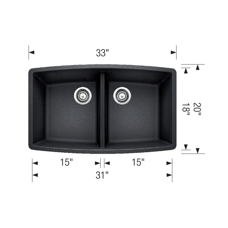 Blanco Performa Double Bowl Kitchen Sink