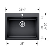 Blanco Precis ADA Single Bowl Kitchen Sink