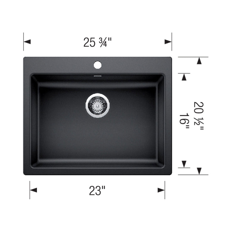 Blanco Precis ADA Single Bowl Kitchen Sink