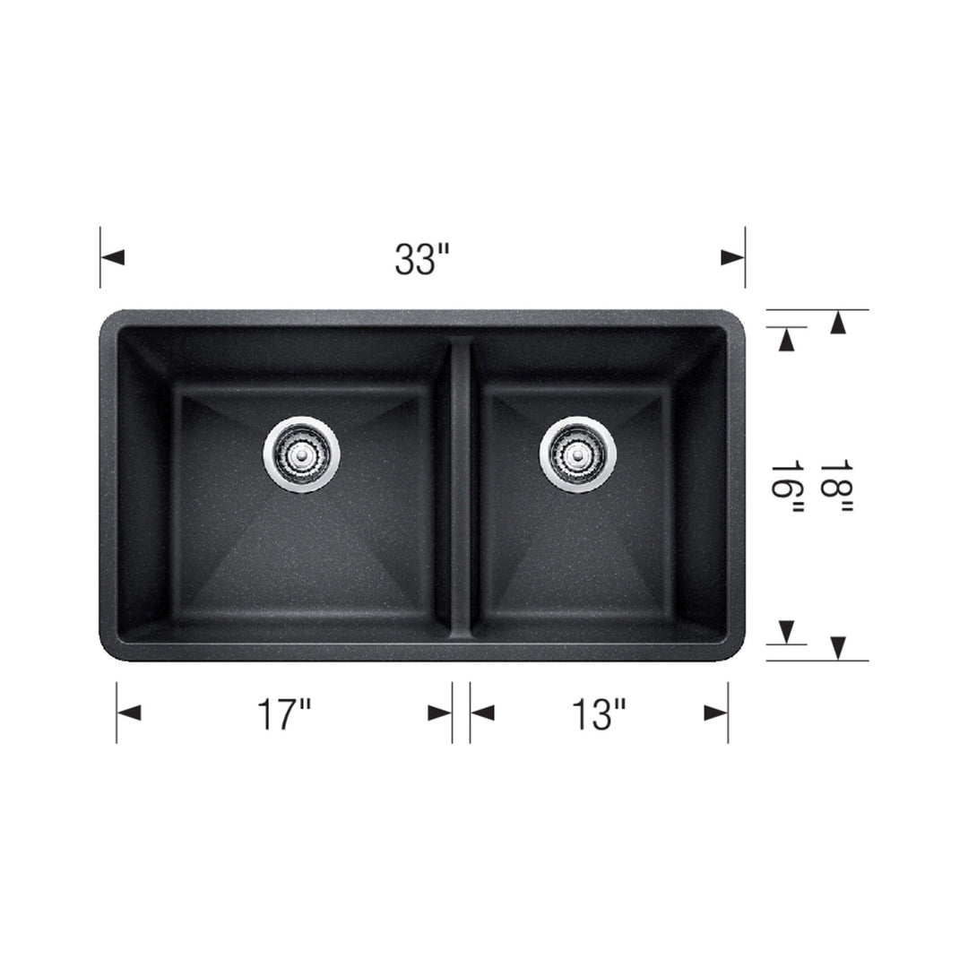Blanco Precis Double Bowl Kitchen Sink