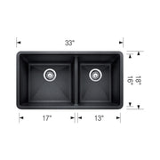 Blanco Precis Double Bowl Kitchen Sink