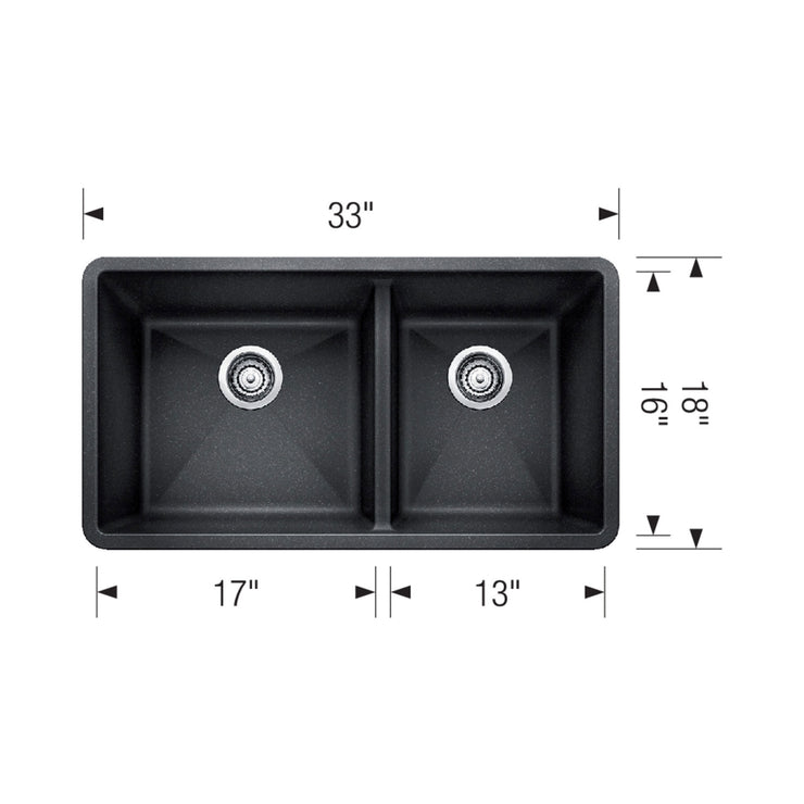 Blanco Precis Double Bowl Kitchen Sink