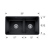 Blanco Precis Double Bowl Kitchen Sink