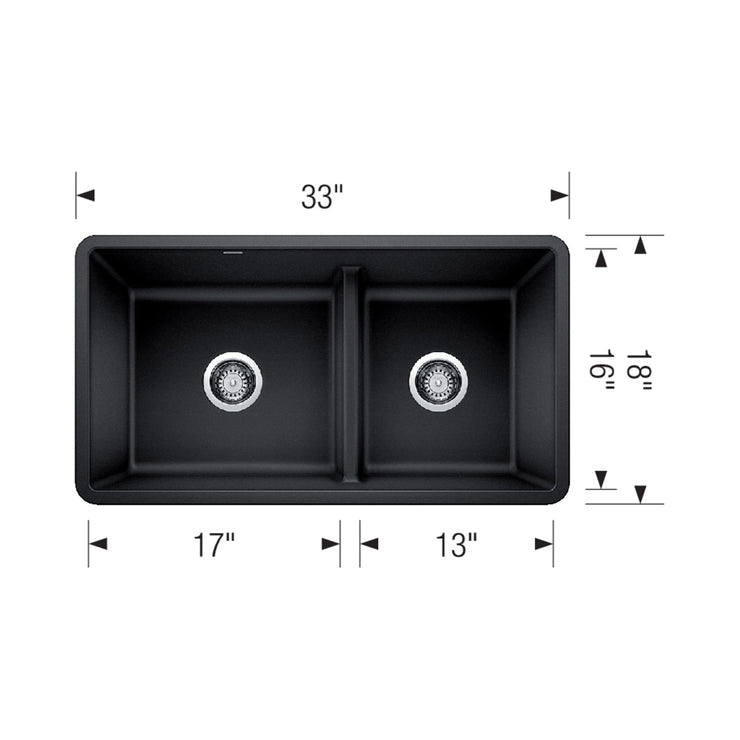 Blanco Precis Double Bowl Kitchen Sink