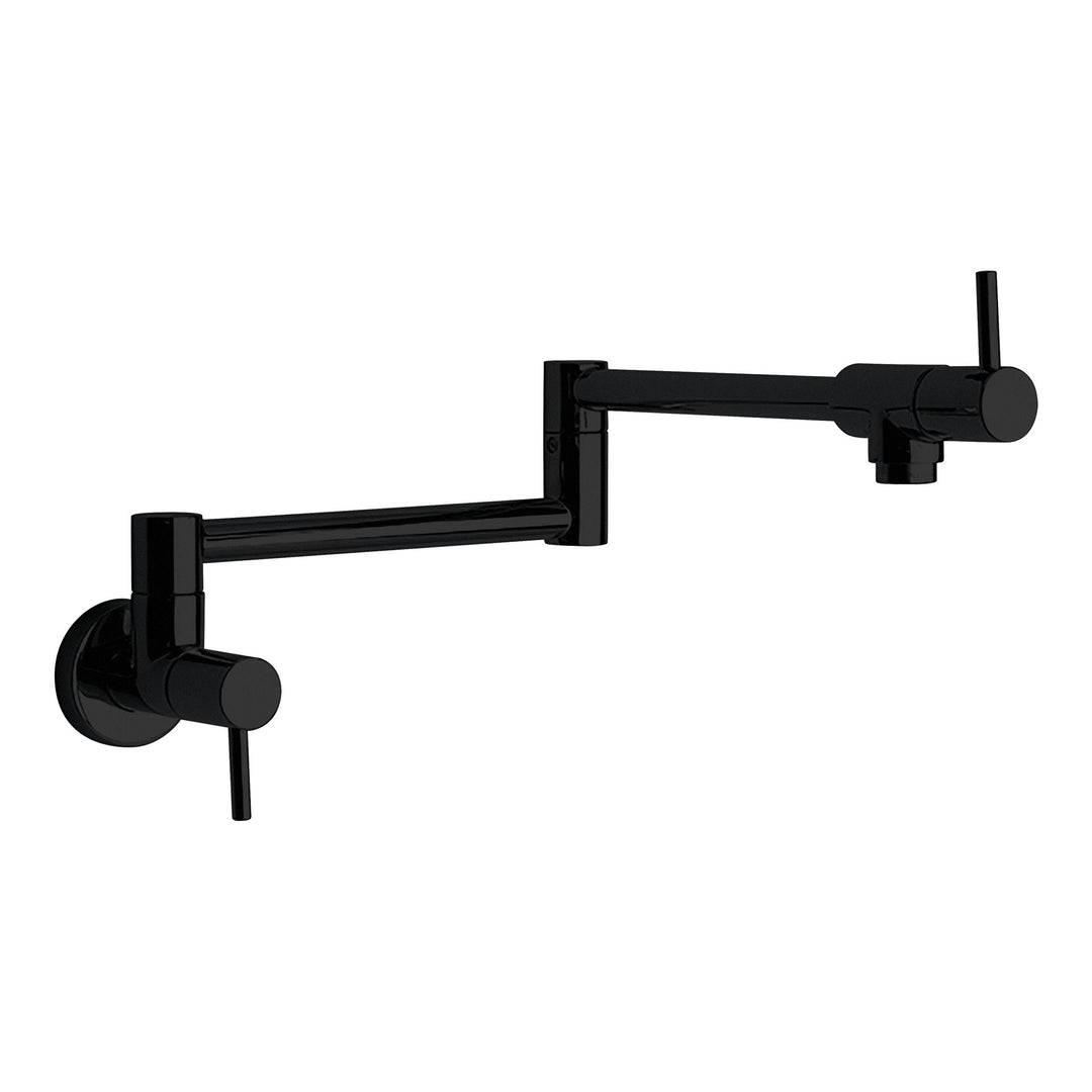 Cabano Volero Wall Mount Pot Filler Black
