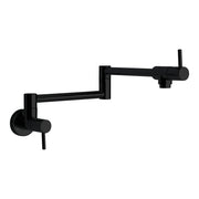 Cabano Volero Wall Mount Pot Filler Black