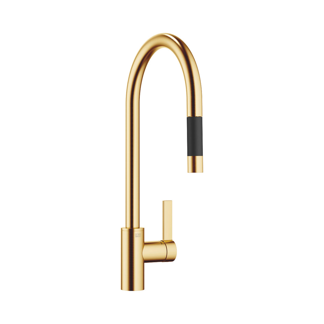 Dornbracht Tara Ultra Single-Lever Pull-Down Kitchen Faucet Brushed Durabrass