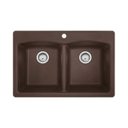Franke Ellipse Double Bowl Dual Mount Kitchen Sink