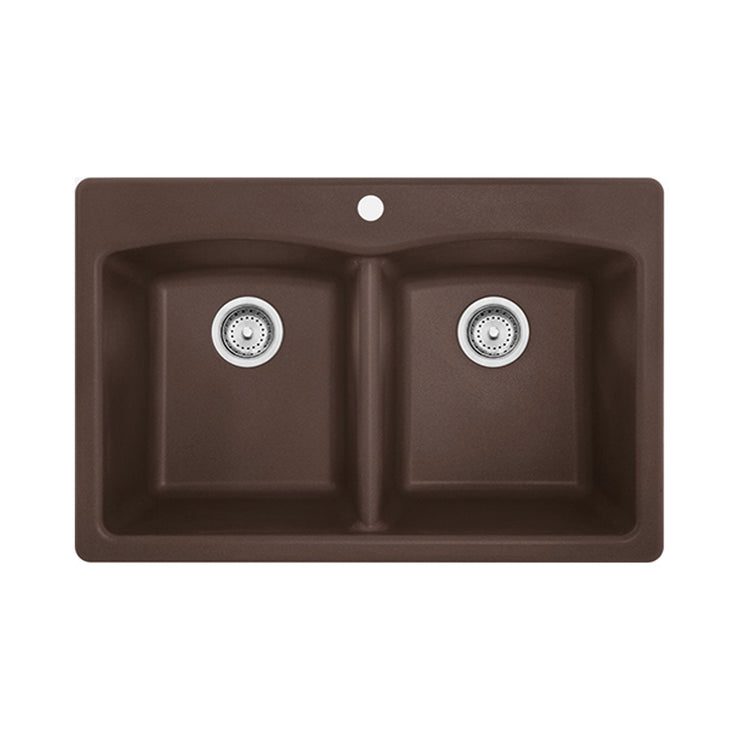Franke Ellipse Double Bowl Dual Mount Kitchen Sink