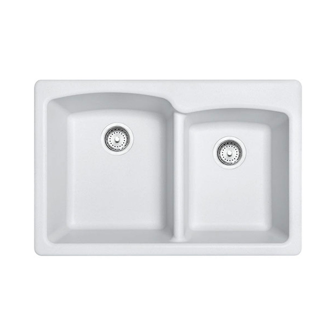 Franke Ellipse Double Bowl Dual Mount Kitchen Sink