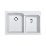 Franke Ellipse Double Bowl Dual Mount Kitchen Sink