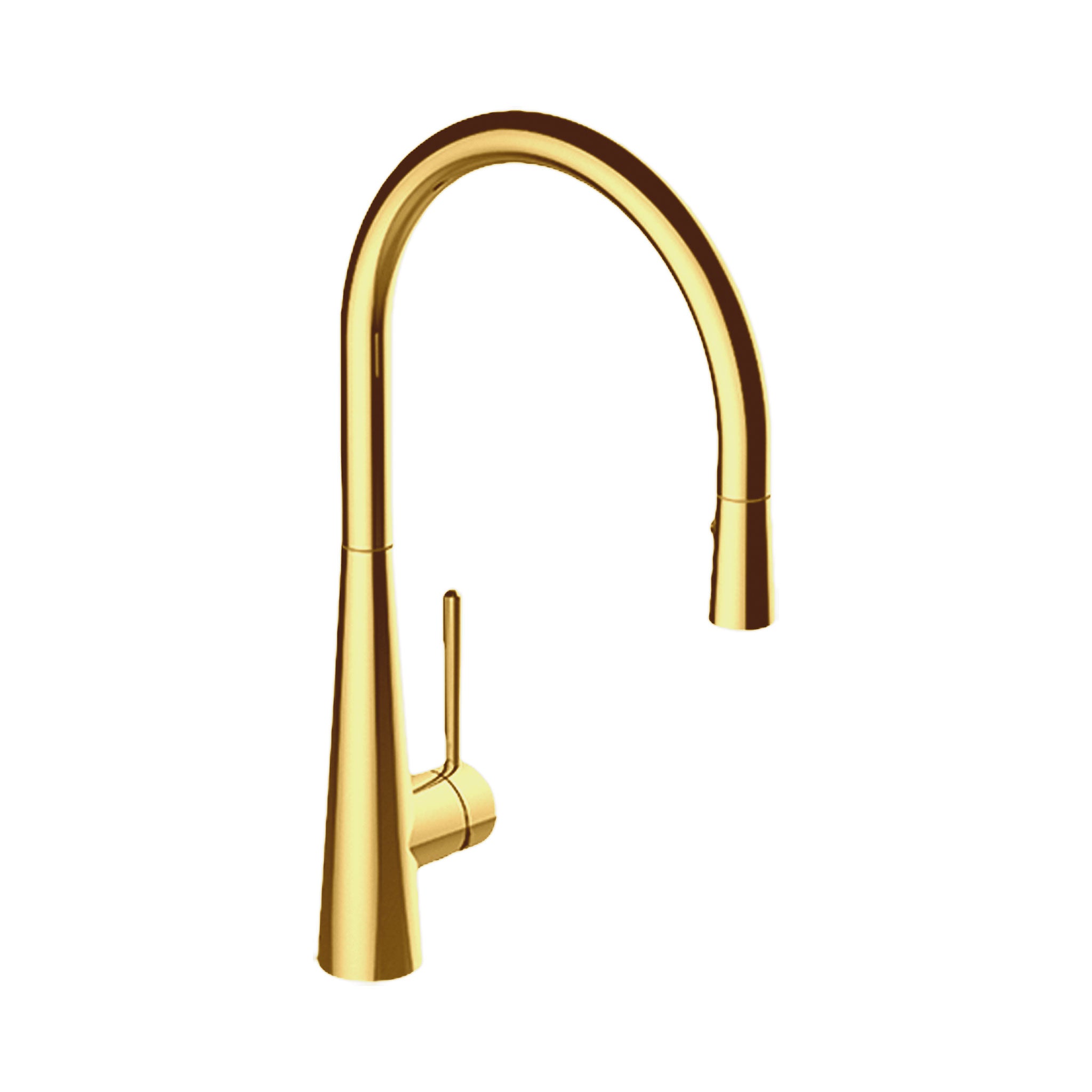 GRAFF Conical Pull Down Kitchen Faucet Brushed Gold – Canaroma
