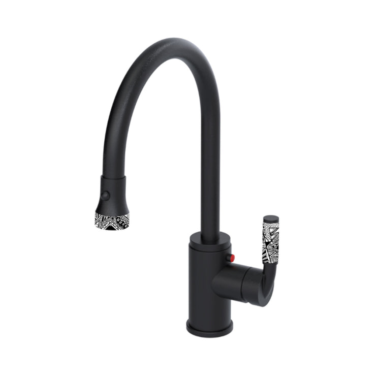 Rubinet Nouveau Single Control Dual Spray Mini Kitchen Faucet