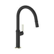 Vogt Zehn Pull-Down Kitchen Faucet Black and Nickel