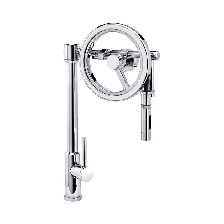 Waterstone Endeavor Wheel Pulldown Kitchen Faucet