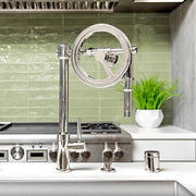Waterstone Endeavor Wheel Pulldown Kitchen Faucet