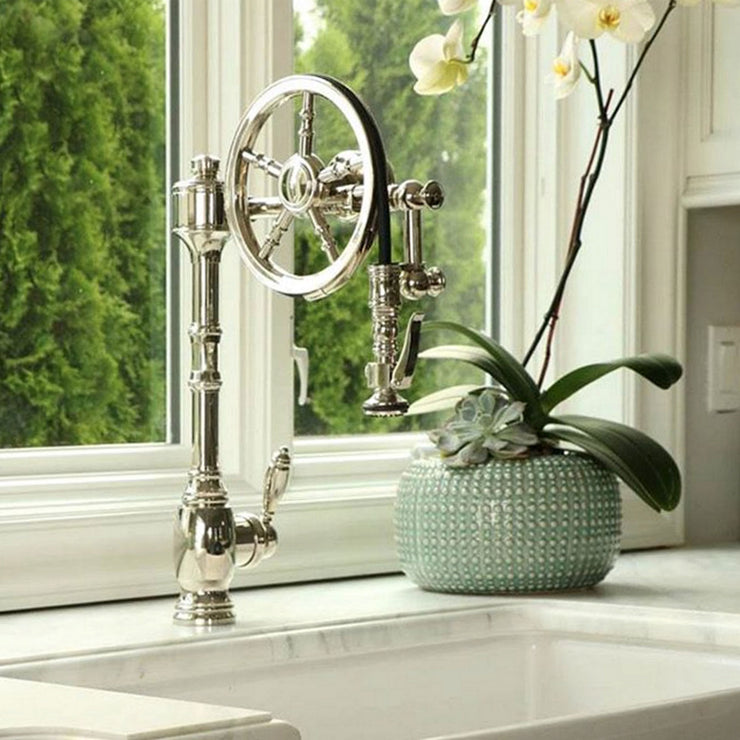 Waterstone Traditional Wheel Pulldown Kitchen Faucet