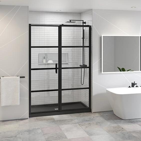 Fleurco Latitude Pivot Shower Door In-Line