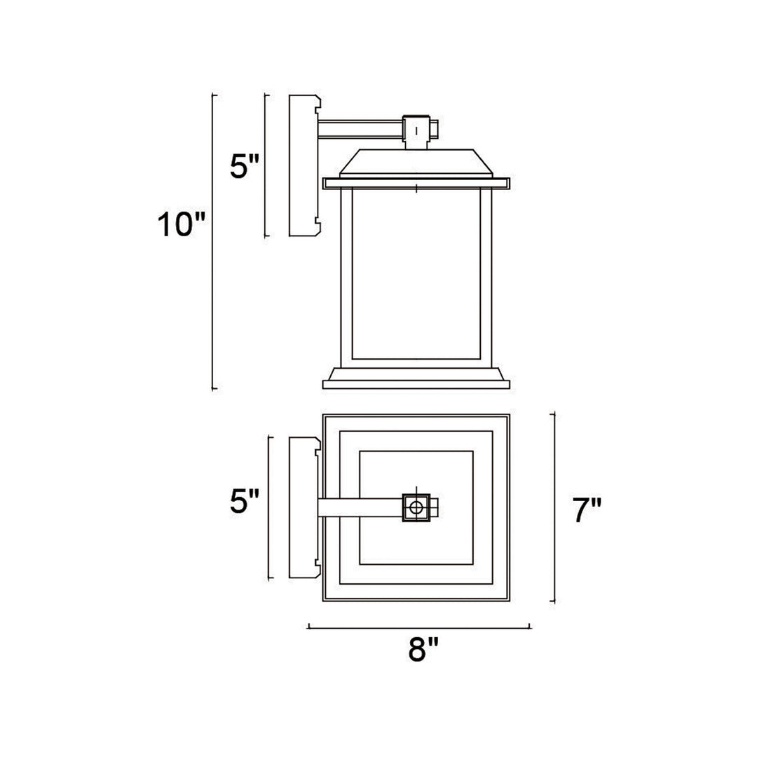 CWI Lighting Blackbridge Single Light Outdoor Lantern