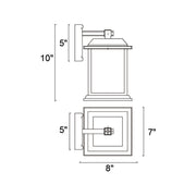 CWI Lighting Blackbridge Single Light Outdoor Lantern
