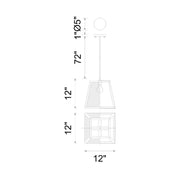 CWI Lighting Alyson 1-Light Pendant