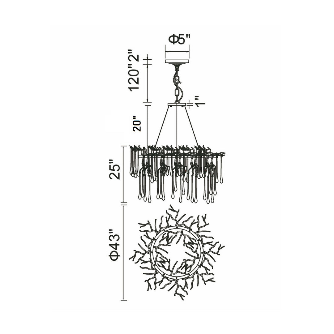 CWI Lighting Anita 6-Light Chandelier