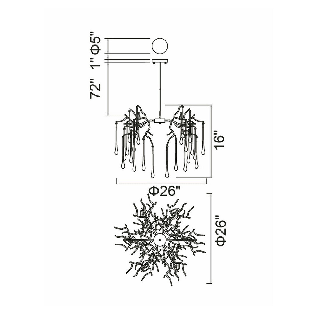 CWI Lighting Anita 6-Light Chandelier