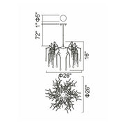 CWI Lighting Anita 6-Light Chandelier