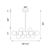 CWI Lighting Arya 16-Light Chandelier