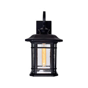 CWI Lighting Blackbridge 1-Light Outdoor Black Wall Lantern