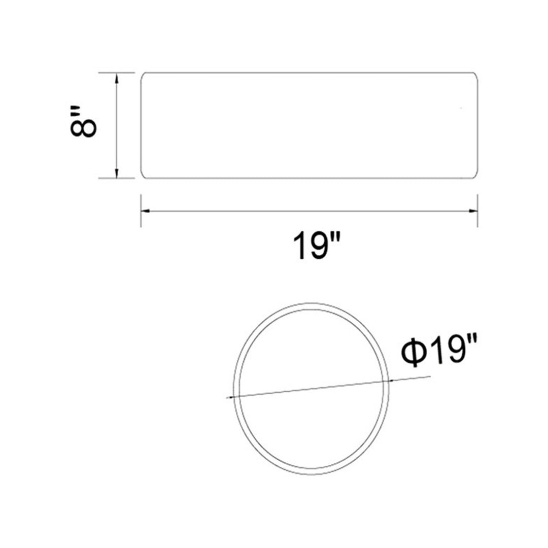 CWI Lighting Campton 2-Light Flush Mount