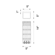 CWI Lighting Colosseum 2-Light Wall Sconce