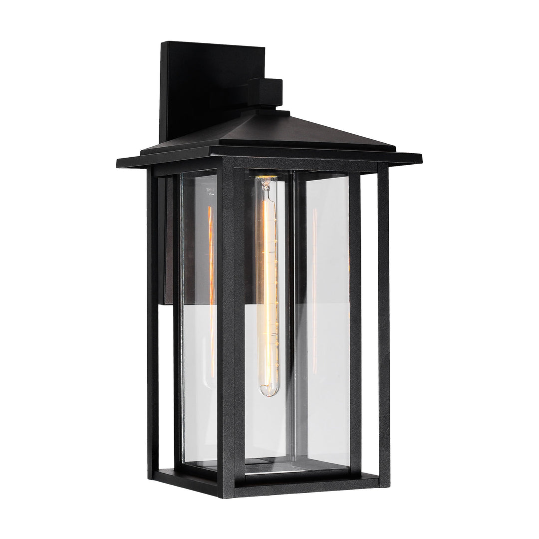CWI Lighting Crawford 1-Light Black Outdoor Wall Light