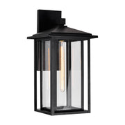 CWI Lighting Crawford 1-Light Black Outdoor Wall Light