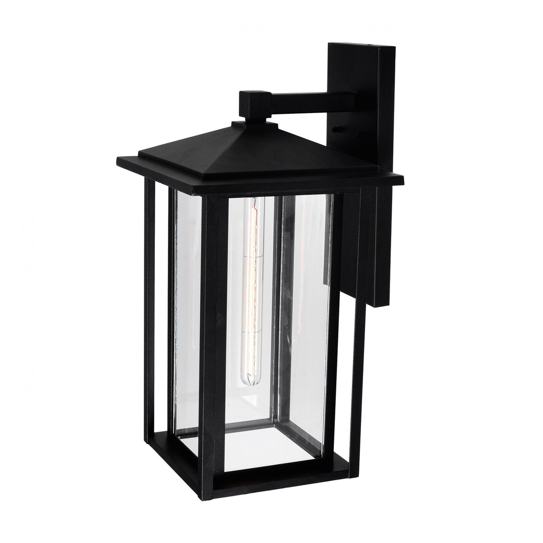 CWI Lighting Crawford 1-Light Black Outdoor Wall Light