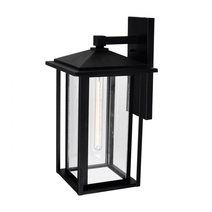CWI Lighting Crawford 1-Light Black Outdoor Wall Light