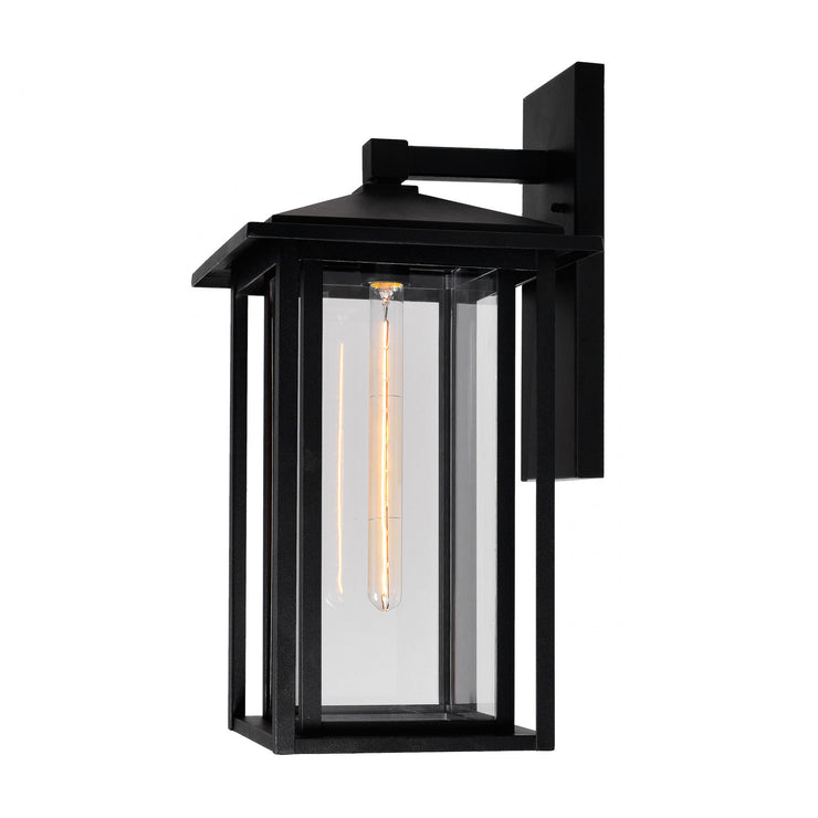 CWI Lighting Crawford 1-Light Black Outdoor Wall Light