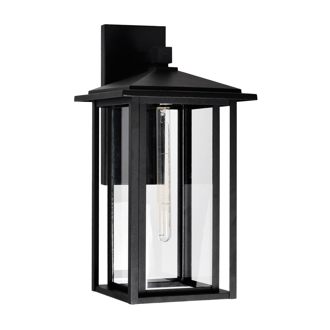 CWI Lighting Crawford 1-Light Black Outdoor Wall Light