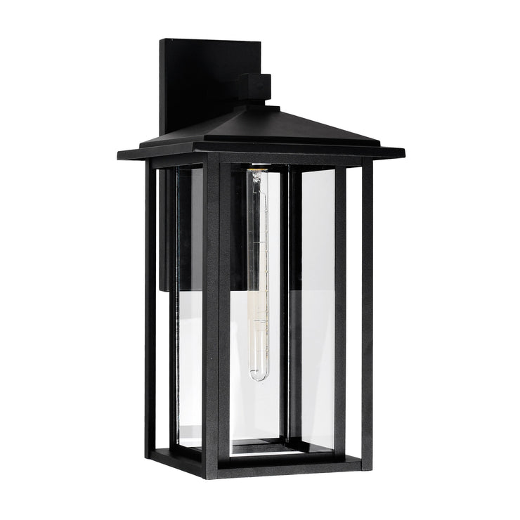 CWI Lighting Crawford 1-Light Black Outdoor Wall Light