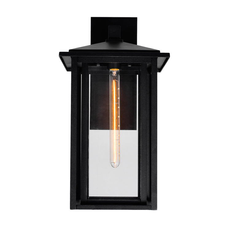 CWI Lighting Crawford 1-Light Black Outdoor Wall Light
