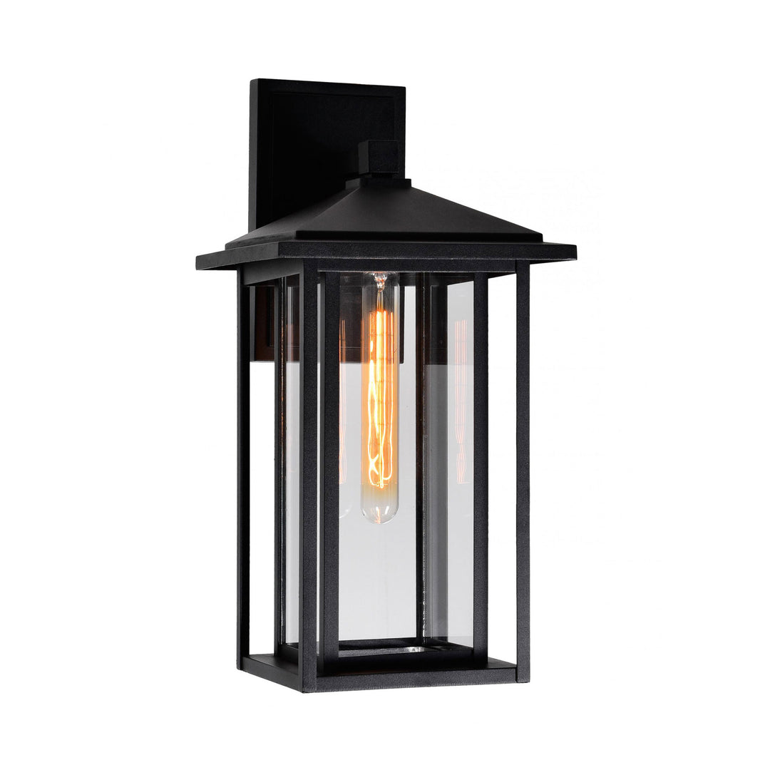 CWI Lighting Crawford 1-Light Black Outdoor Wall Light
