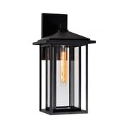 CWI Lighting Crawford 1-Light Black Outdoor Wall Light