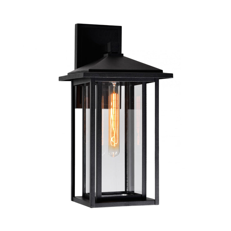 CWI Lighting Crawford 1-Light Black Outdoor Wall Light