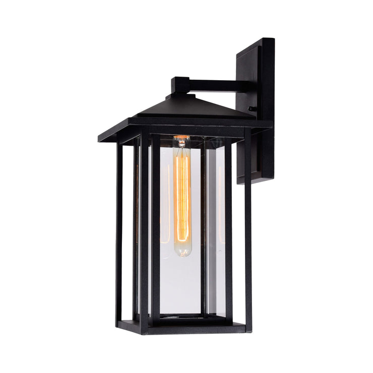 CWI Lighting Crawford 1-Light Black Outdoor Wall Light