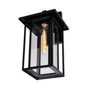 CWI Lighting Crawford 1-Light Black Outdoor Wall Light