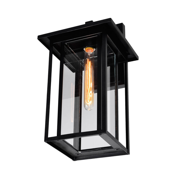 CWI Lighting Crawford 1-Light Black Outdoor Wall Light