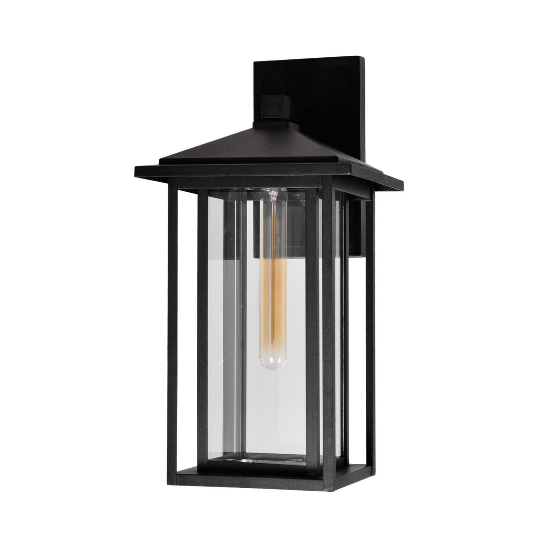 CWI Lighting Crawford 1-Light Black Outdoor Wall Light